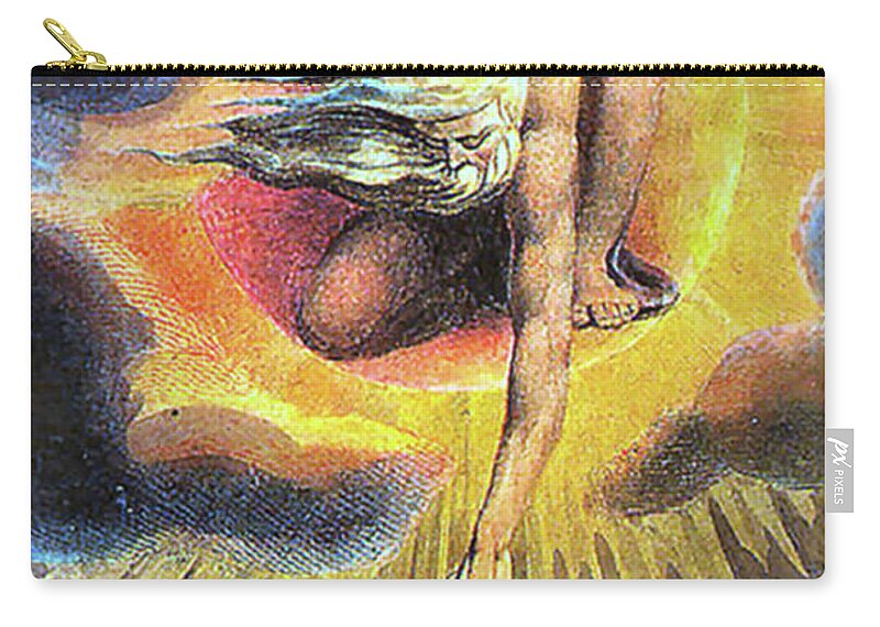 Romanticism Zip Pouch featuring the painting God As Architect by Troy Caperton