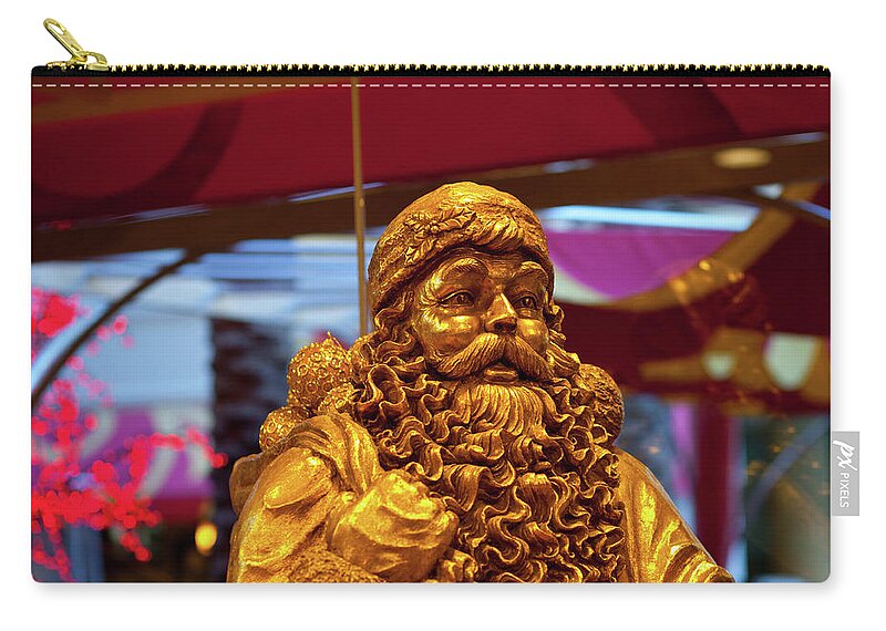  Zip Pouch featuring the photograph Golden Idol #1 by Carl Wilkerson