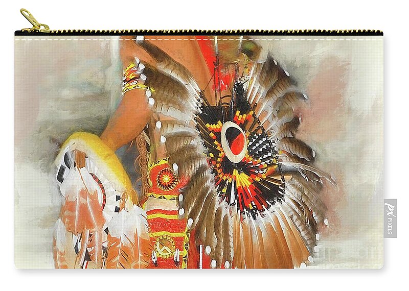 Native American Zip Pouch featuring the photograph Grand Prairie Texas Pow-wow #1 by Dyle Warren