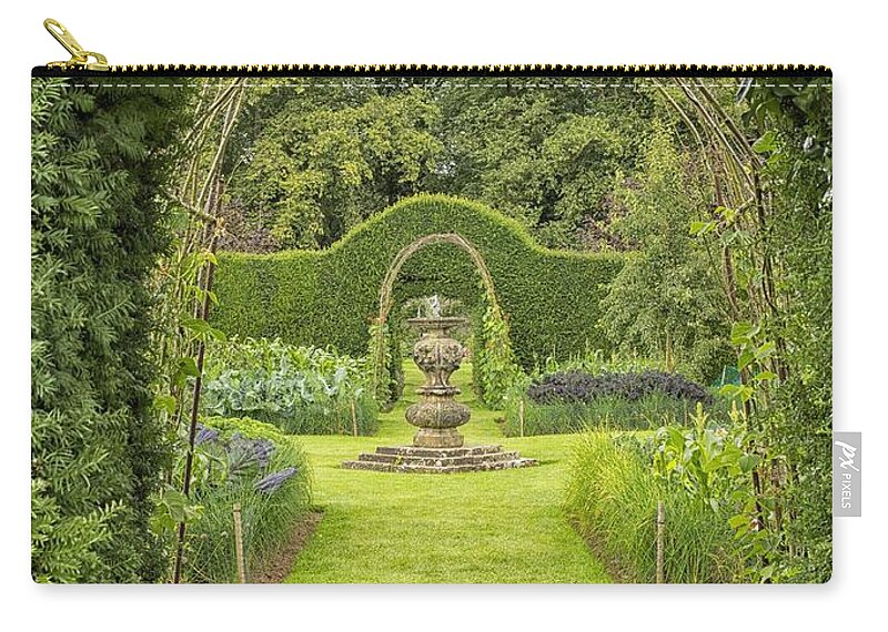 Beautiful Zip Pouch featuring the photograph Green secret garden by Patricia Hofmeester