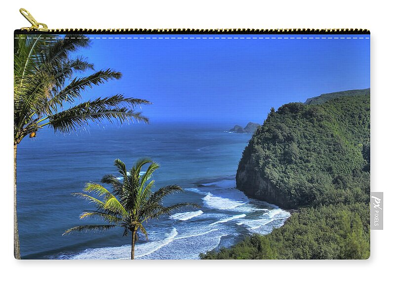 Hawaii Zip Pouch featuring the photograph Havi #1 by Joe Palermo