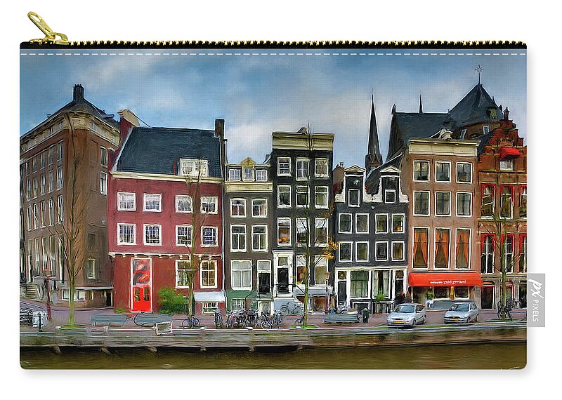 Amsterdam Zip Pouch featuring the photograph Herengracht 411. Amsterdam #1 by Juan Carlos Ferro Duque