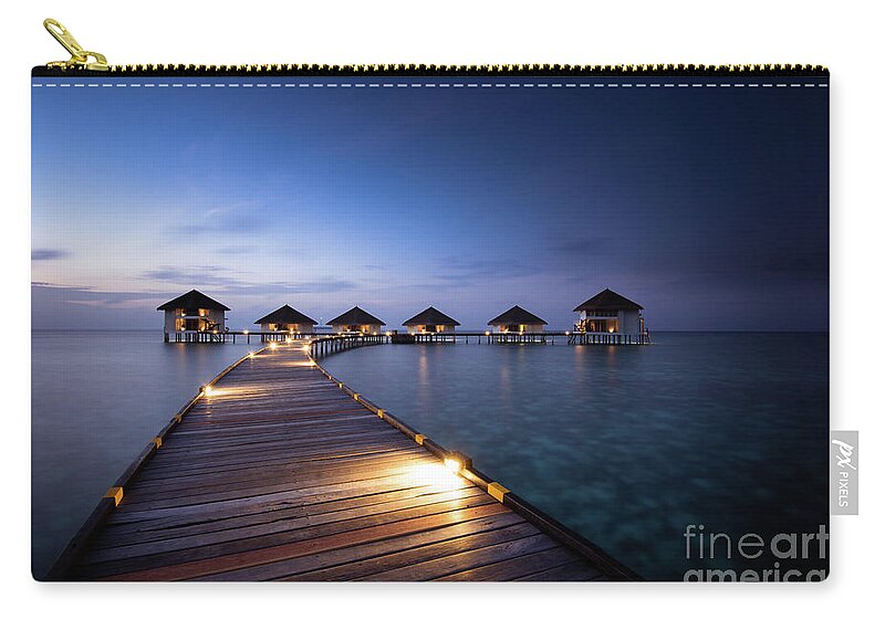 Architecture Carry-all Pouch featuring the photograph Honeymooners Paradise by Hannes Cmarits
