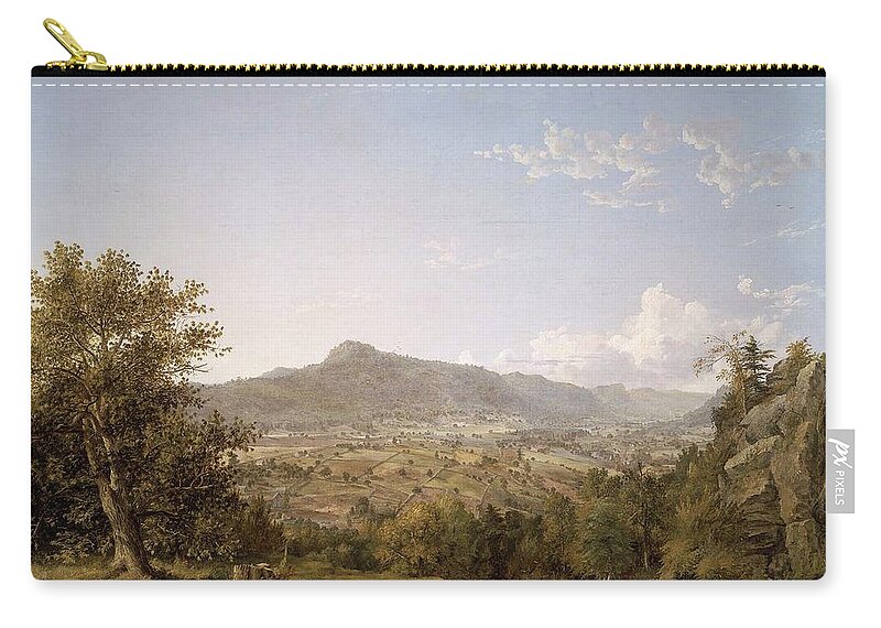 Schatacook Mountain Carry-all Pouch featuring the painting Housatonic Valley by MotionAge Designs