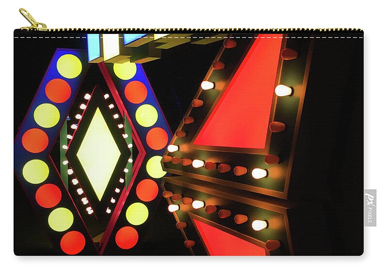 #lightcitybaltimore Zip Pouch featuring the photograph Illuminated Designs #1 by Mark Dodd