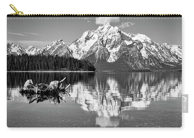 Landscape Zip Pouch featuring the photograph Jackson Lake, GTNP #1 by Joe Paul
