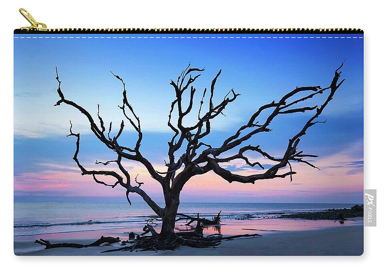 Georgia Zip Pouch featuring the photograph Jekyll Island Dawn by Harriet Feagin