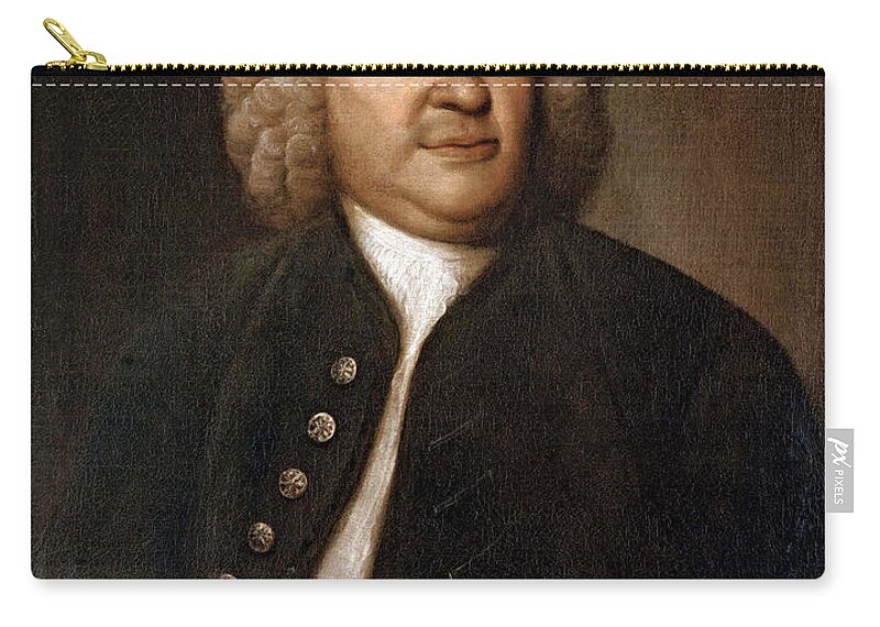 Art Carry-all Pouch featuring the photograph Johann Sebastian Bach, German Baroque by Photo Researchers
