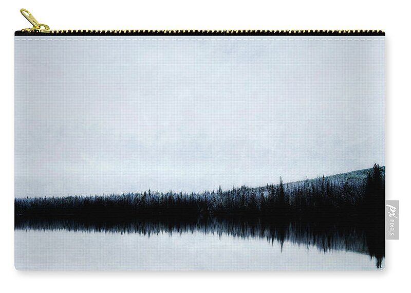 Winter Zip Pouch featuring the photograph Lac Le Jeune by Theresa Tahara