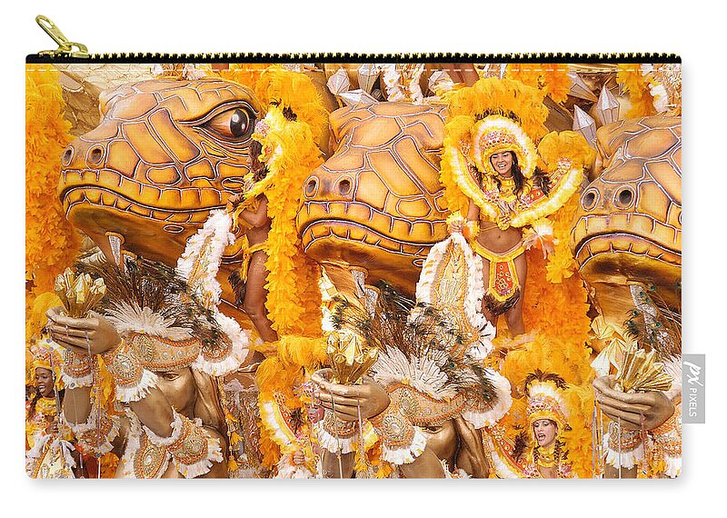 Brazil Zip Pouch featuring the photograph Lets Samba #1 by Sebastian Musial