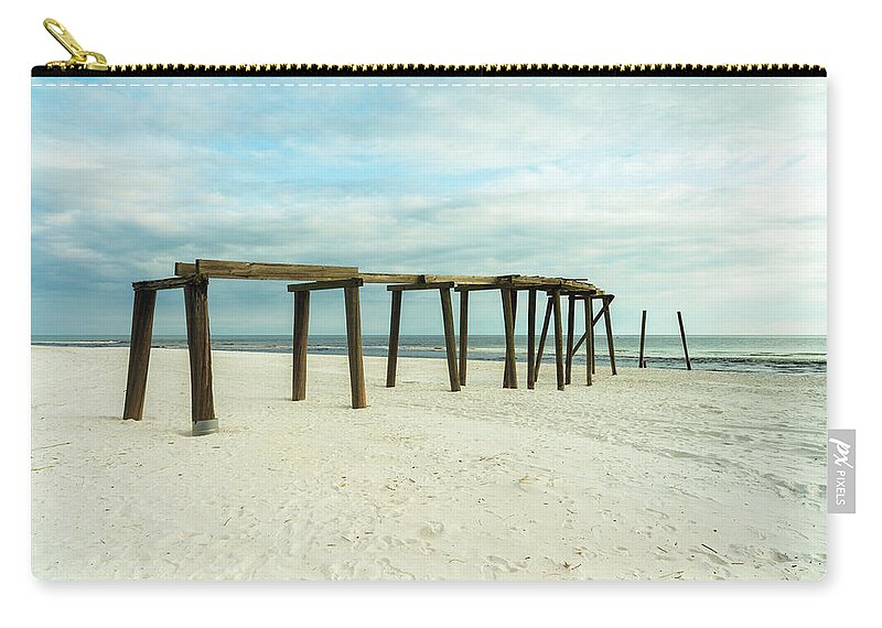 Gulf Of Mexico Carry-all Pouch featuring the photograph Life of a Pier by Raul Rodriguez