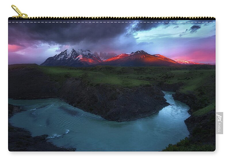 Paine Massif Zip Pouch featuring the photograph Light Leak #1 by Nicki Frates