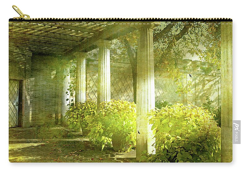 Untermyer Gardens Zip Pouch featuring the photograph Lime Light by Diana Angstadt