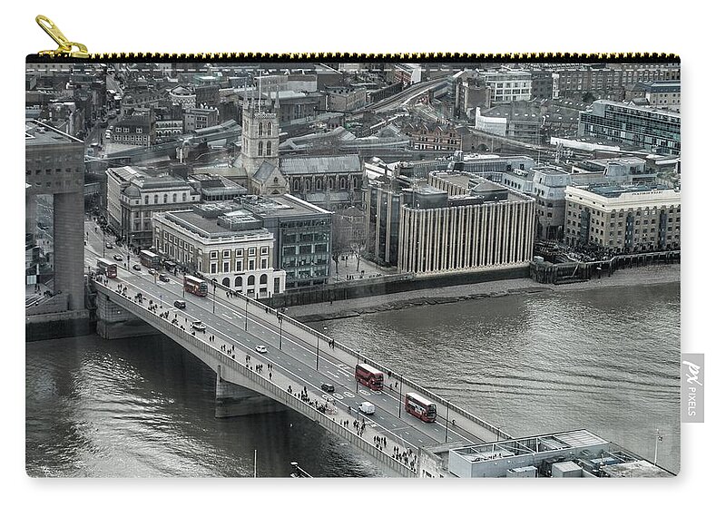 London Zip Pouch featuring the photograph London Bridge #1 by Joshua Miranda