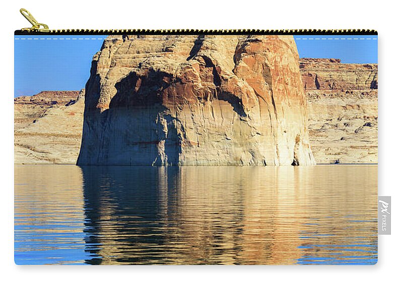 Lone Rock Canyon Carry-all Pouch featuring the photograph Lone Rock Canyon by Raul Rodriguez