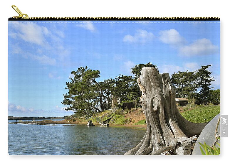 Los Osos California Detail Zip Pouch featuring the photograph Los Osos California Detail #1 by Barbara Snyder