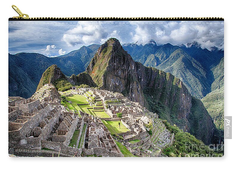  Machupiccchu Zip Pouch featuring the photograph Machu Picchu 1 #1 by Timothy Hacker
