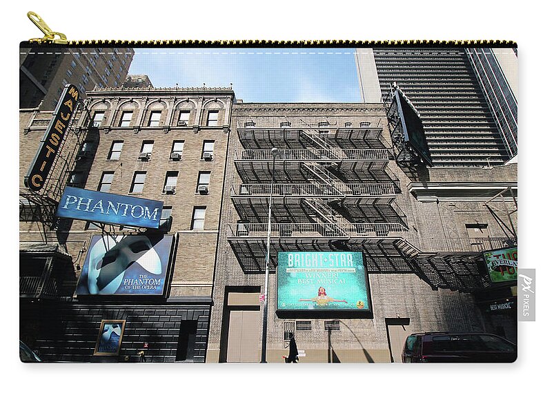 Majestic Theater Zip Pouch featuring the photograph Majestic #1 by Jackson Pearson