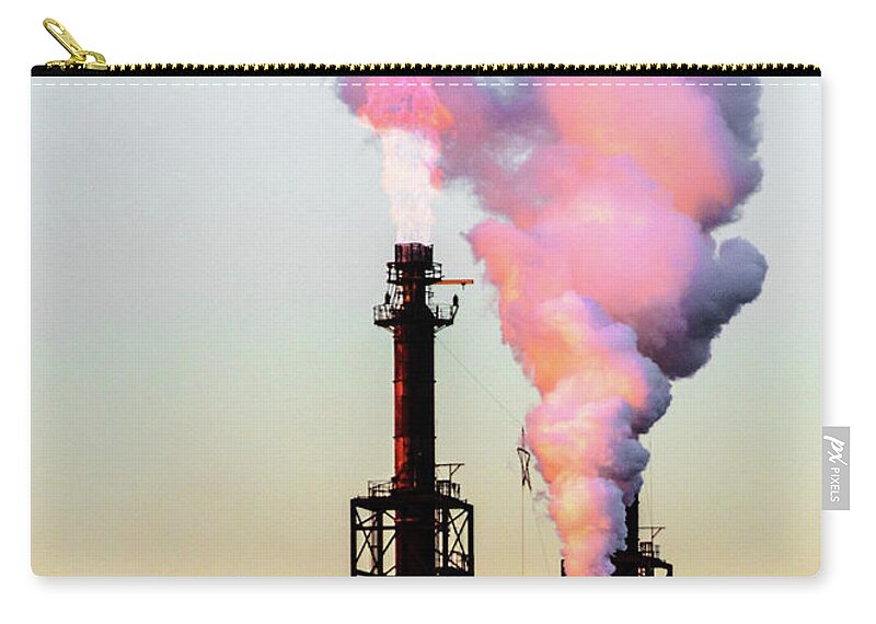 Buildings Zip Pouch featuring the photograph Making Steel #1 by Stewart Helberg