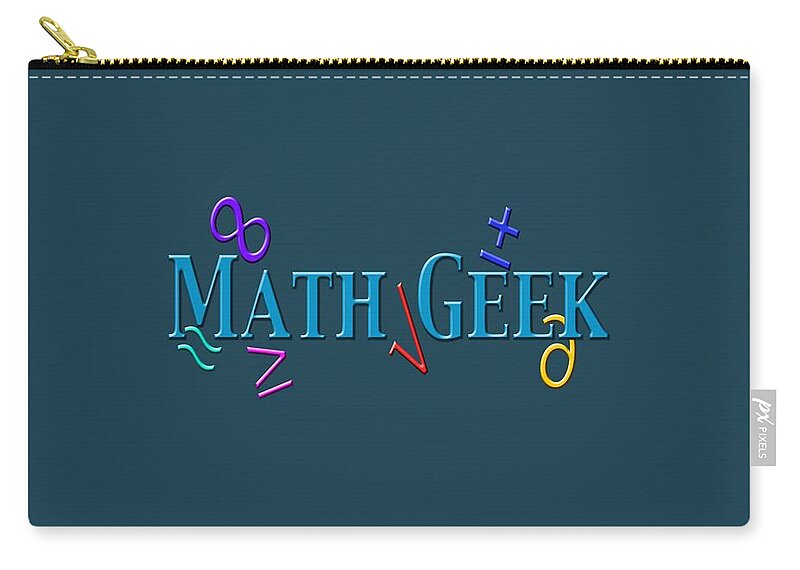 Teachers Zip Pouch featuring the photograph Math Geek #1 by Bill Owen