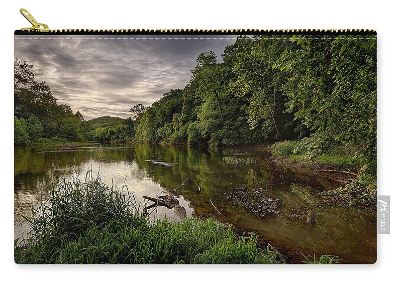 2015 Zip Pouch featuring the photograph Meramec River by Robert Charity