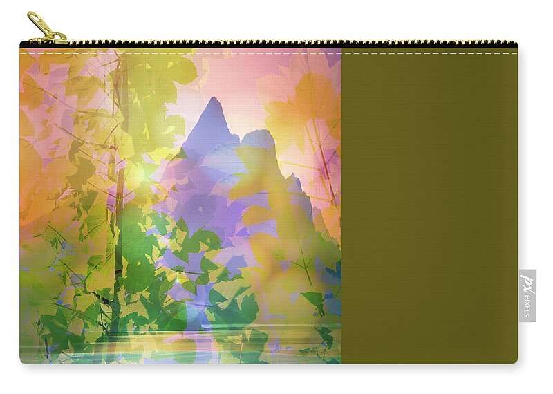 Nag004383 Zip Pouch featuring the photograph Morning Light by Edmund Nagele FRPS