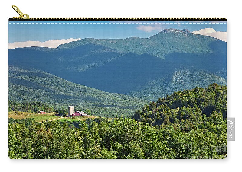 Summer Zip Pouch featuring the photograph Mount Mansfield Summer #2 by Alan L Graham