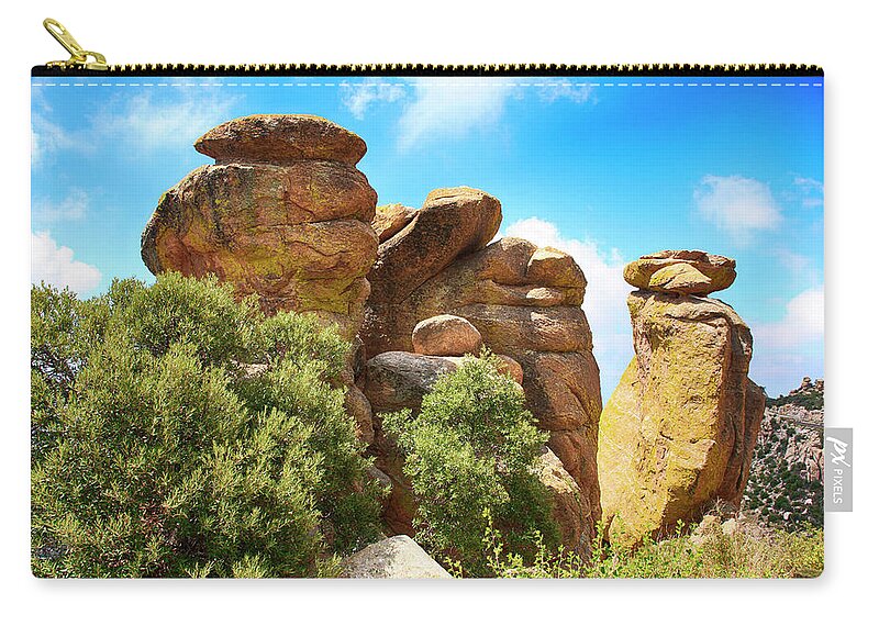 Hoodoo Zip Pouch featuring the photograph Mt lemmon AZ #1 by Chris Smith