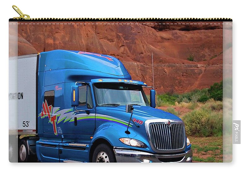 Mesilla Valley Transportation Zip Pouch featuring the photograph Mvt #6 #1 by Walter Herrit