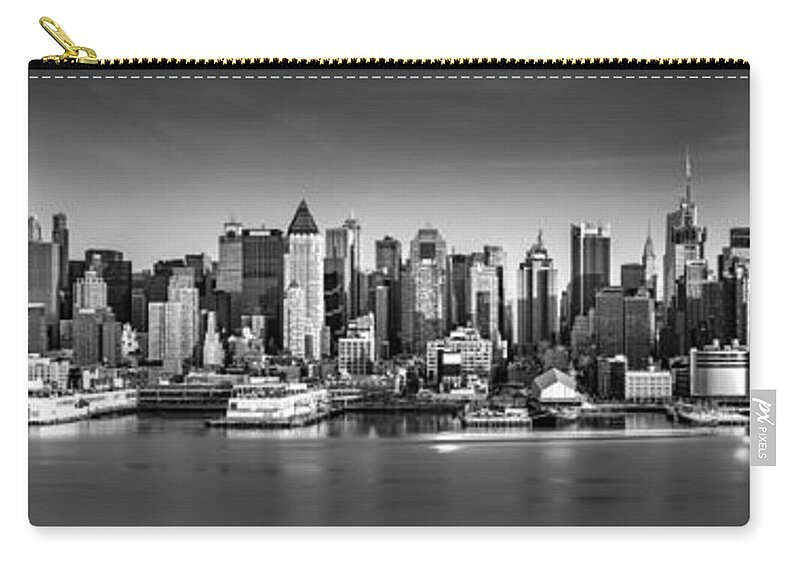 Fine Art Zip Pouch featuring the photograph New York City panorama #1 by Mihai Andritoiu