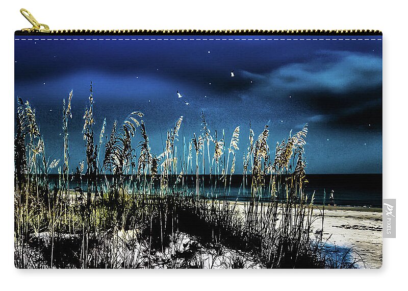 Beach Carry-all Pouch featuring the photograph Night Moves by Randy Sylvia