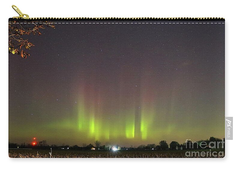 Northern Zip Pouch featuring the photograph Northern Lights #1 by Erick Schmidt