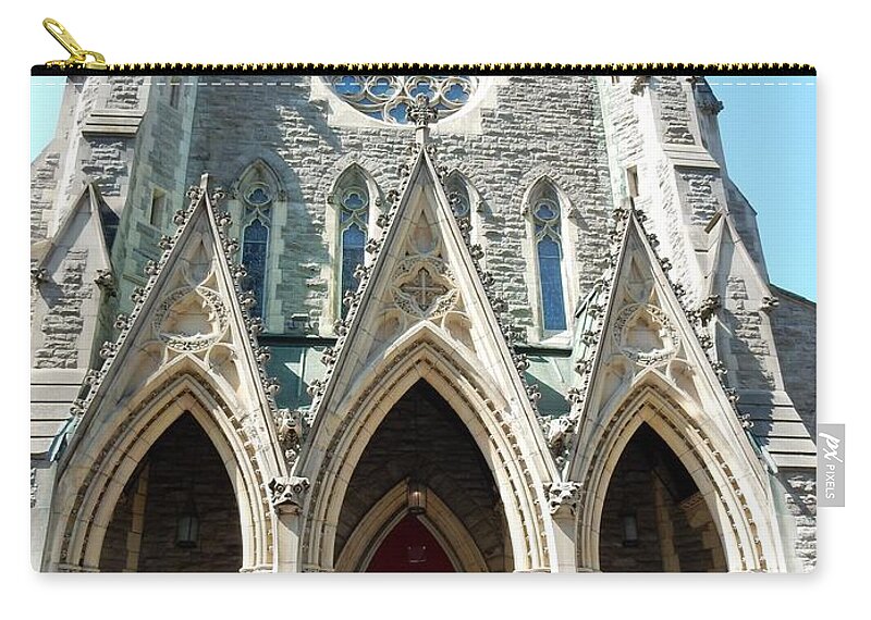 Old Church Zip Pouch featuring the photograph Old Church #1 by David Gorman