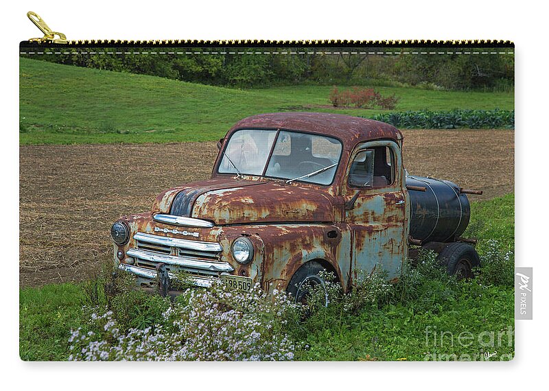 Truck Zip Pouch featuring the photograph Old Dodge Truck #2 by Alana Ranney