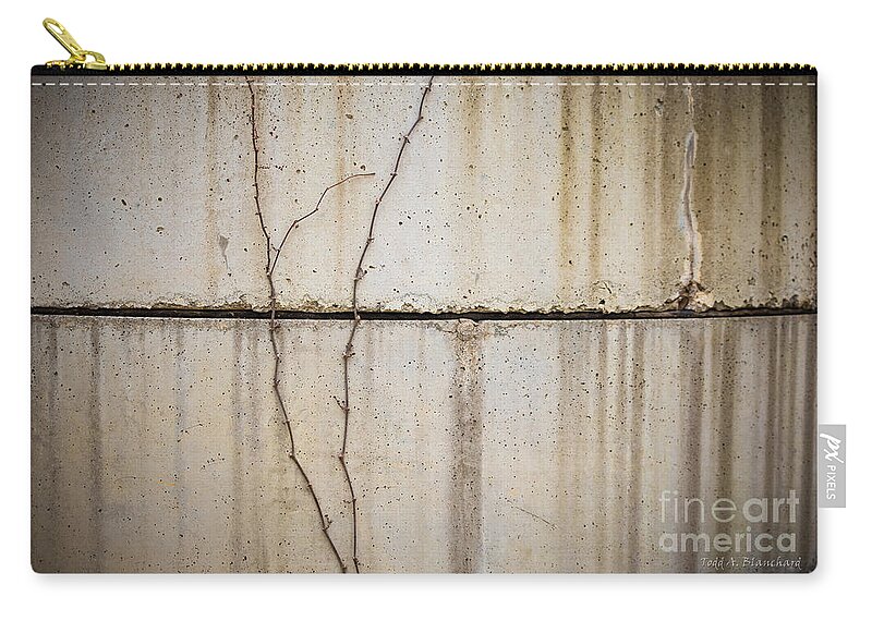 Abstract Zip Pouch featuring the photograph On The Surface #1 by Todd Blanchard