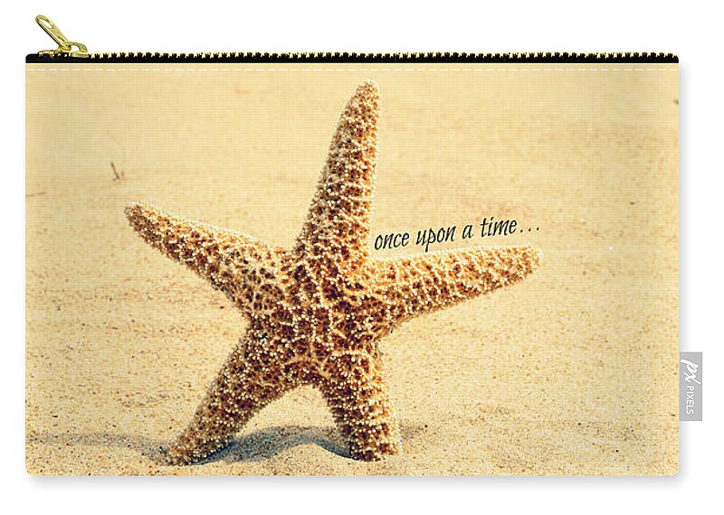 Starfish Zip Pouch featuring the photograph Once Upon a Time #1 by Robin Dickinson