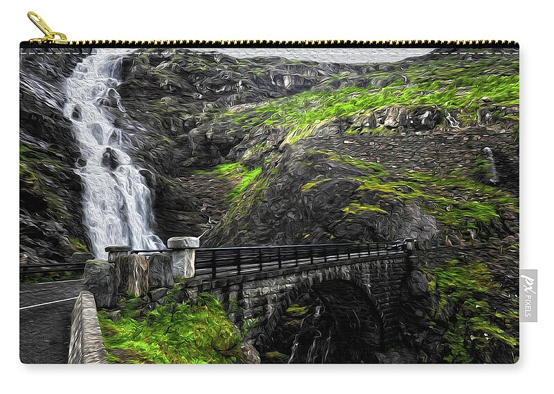 Troll Zip Pouch featuring the photograph Over the Bridge #1 by Randi Grace Nilsberg