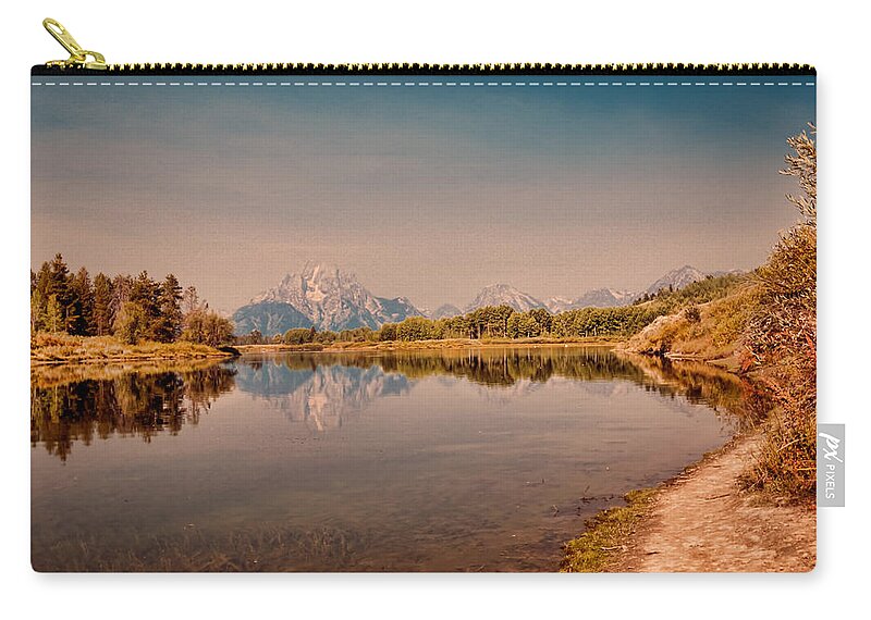 Oxbow Bend Zip Pouch featuring the photograph Oxbow Bend #2 by Cathy Donohoue