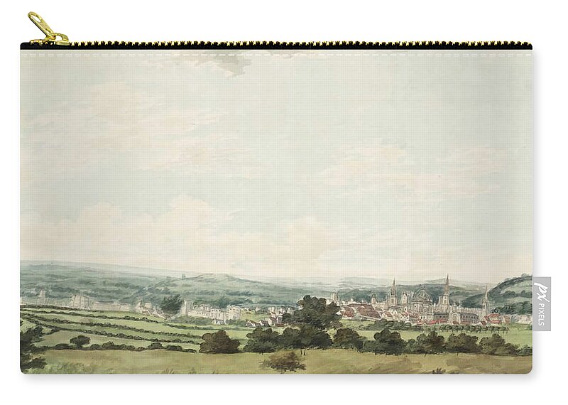 Joseph Mallord William Turner 1775�1851  Oxford From The South-west Zip Pouch featuring the painting Oxford by Joseph Mallord