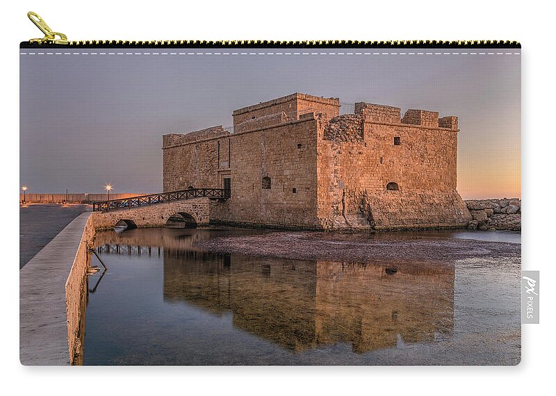 Paphos Castle Zip Pouch featuring the photograph Paphos - Cyprus #1 by Joana Kruse