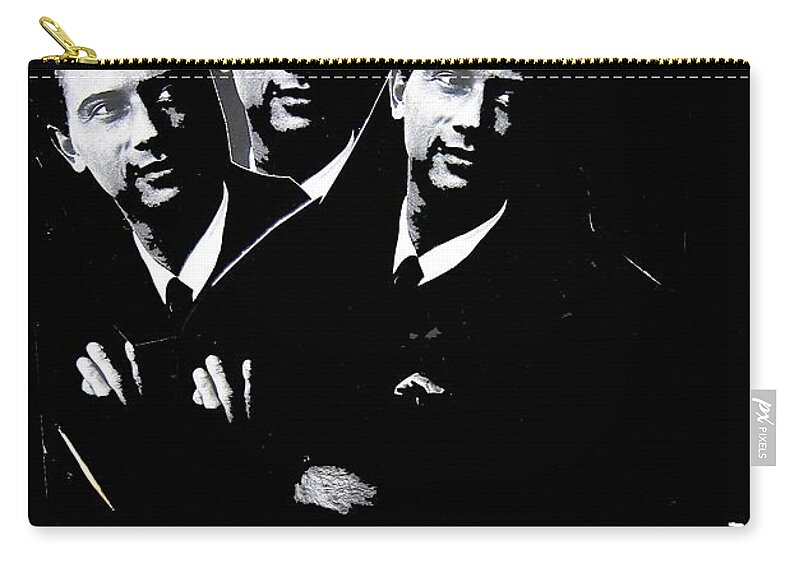 Paul Johnson In Triplicate Collage Minneapolis Minnesota 1966-2012 Zip Pouch featuring the photograph Paul Johnson In Triplicate Collage Minneapolis Minnesota 1966-2012 #2 by David Lee Guss