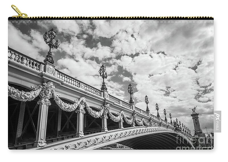 Paris Zip Pouch featuring the photograph Pont Alexandre III in Paris by Delphimages Paris Photography
