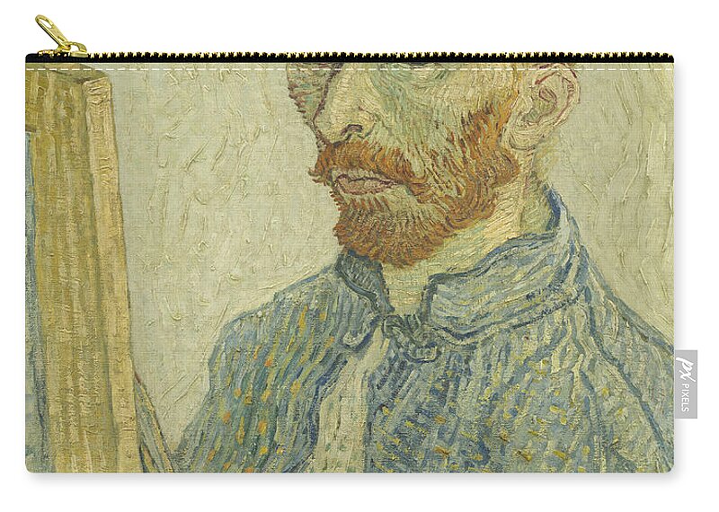 Vincent Van Gogh Zip Pouch featuring the painting Portrait Of Vincent Van Gogh #1 by Imitator Of Vincent Van Gogh