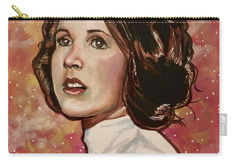 Princess Leia Carry-all Pouch featuring the painting Princess Leia Organa by Joel Tesch