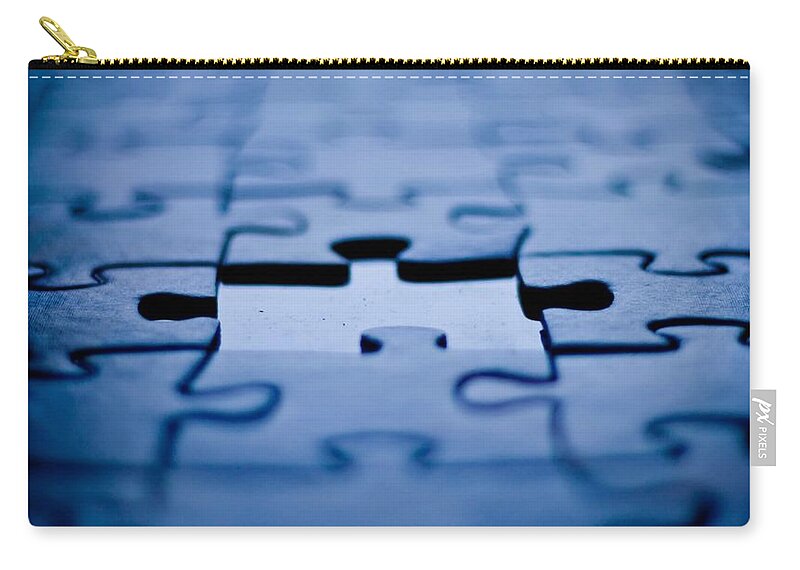 Puzzle Zip Pouch featuring the photograph Puzzle #1 by Jackie Russo
