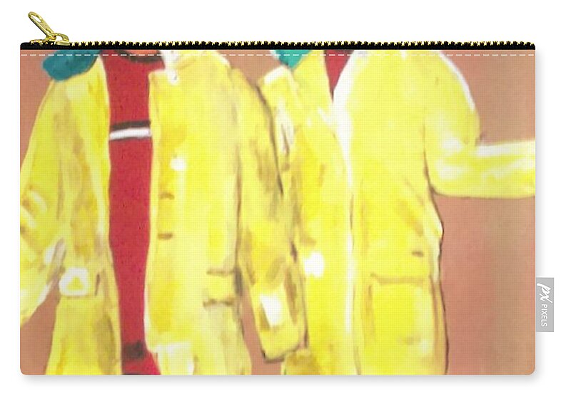 Rain Drops Weather Children Zip Pouch featuring the painting Rain Drop's #1 by Tyrone Hart