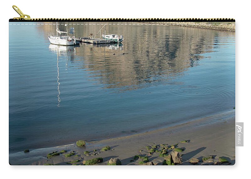 Barbara Snyder Zip Pouch featuring the photograph Reflection Anchorage #1 by Barbara Snyder