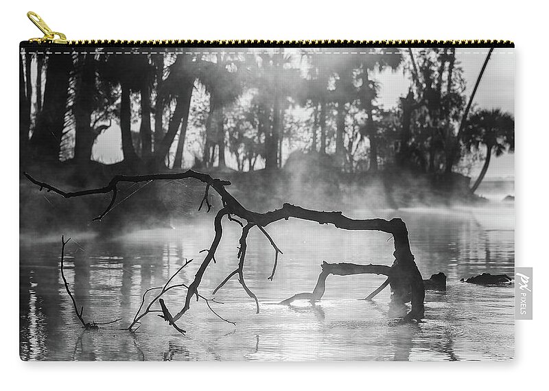 Florida Zip Pouch featuring the photograph River Sculpture #1 by Stefan Mazzola