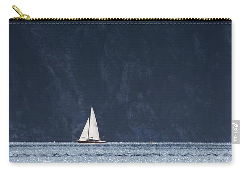 Sailboat Zip Pouch featuring the photograph Sailboat #1 by Chevy Fleet