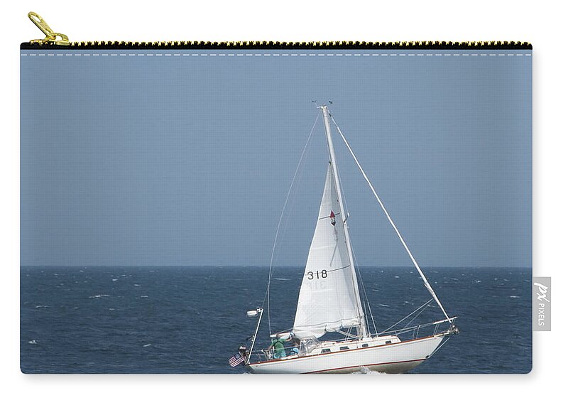 Photography Zip Pouch featuring the photograph Sailing #1 by Steven Natanson
